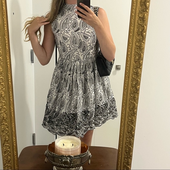 Alice+Olivia❣️Paisley Print Flared dress - Picture 10 of 17